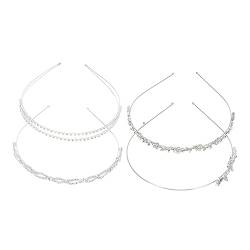 Housoutil 8 Stk strass braut stirnband Strass-Stirnbänder für Damen Hochzeits-Stirnband Hochzeit-Stirnbänder mit Strasssteinen Mädchen Kopfbedeckung Haarring Haarschmuck Fräulein Metall von Housoutil