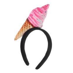 Housoutil Eis-Stirnband albernes Stirnband Dessert-Haarschmuck Haarband Haargummi Tiara Haarstirnbänder für Damen frauen stirnbänder Mais Kopfbedeckung Zubehör Ausgabekarte Fräulein Stoff von Housoutil