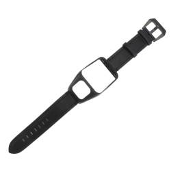 Housoutil Schmuckarmband Schwarzes Lederarmband für Smartwatch Verstellbares Armband für verschiedene Handgelenkgrößen Sportuhren für Damen Armbänder für Männer Uhrenarmbänder armkette damen von Housoutil