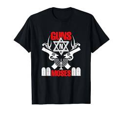 Guns N Moses Lustig Jüdisch Israelische Armee Rock T-Shirt von How We Jew It Tees