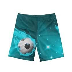 Howilath Jungen Sommer Badeshorts Kinder Casual Board Trunk Alter 5 bis 14 Jahre Strand Kinder Mode Badeanzug, Fire Soccer, 7-8 Jahre von Howilath