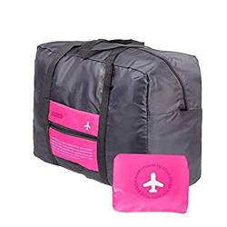 Faltbares Reisetasche wasserdichte Nylon Gepäck tragen Beutel Leichter Urlaubssack Rose rotes Reisebereich Organisator von Hperu