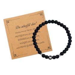 Geburtstagsgeschenk Für Freundin Armband Damen Perlen Geschenkideen Weihnachten Aufmunterung Geschenke Armband Mit Buchstaben M Dankeschön Geschenk Positive Geschenk Für Tochter Schwester von Hroanc