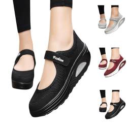 Hsternexy Orthopädische Schuhe Damen Air Cushion Slip-On Diabetiker Orthopedic Wanderschuhe Sandals Freizeit Mesh Atmungsaktiv Hausschuhe Sneaker Leicht Mit Luftkissen Turnschuhe Sportschuhe Damen von Hsternexy