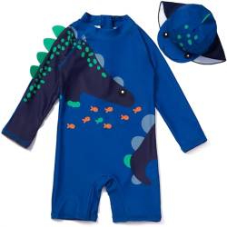Hstyle Einteiliger Badeanzug mit Reißverschluss für Babys/Kleinkinder und Jungen Baby-Rashguard-Badeanzug UPF 50+ Sonnenschutz Surfanzüge von Hstyle