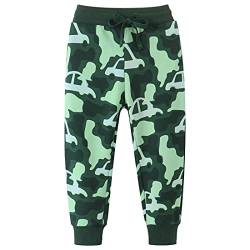 Hstyle Jungen Sweathose Dinosaurier Karikatur Gedruckt Hosen Kinder Sporthose Jogger Hose Jogger Pants Jogginghose 1-7 Jahre von Hstyle