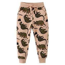 Hstyle Jungen Sweathose Dinosaurier Karikatur Gedruckt Hosen Kinder Sporthose Jogger Hose Jogger Pants Jogginghose 1-7 Jahre von Hstyle