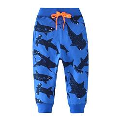 Hstyle Jungen Sweathose Dinosaurier Karikatur Gedruckt Hosen Kinder Sporthose Jogger Hose Jogger Pants Jogginghose 1-7 Jahre von Hstyle