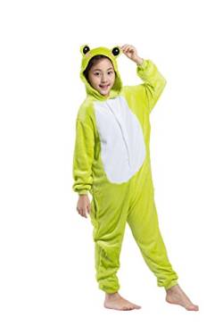 Hstyle Kind Kigurumi Onesies Unisex Halloween-Pyjama Fancy Cartoon-Frosch-Outfit von Hstyle