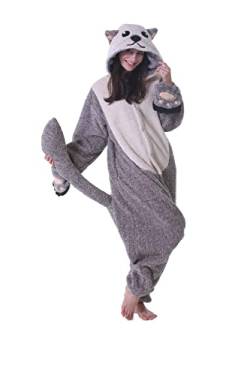 Onesie Jumpsuit Tier Ganzkörper Karneval kostüm Fasching Cosplay Persönlichkeiten Tierkostüm Herren Damen Erwachsene Onesies von Hstyle