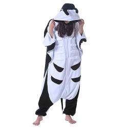 Unisex Erwachsene Animal Pyjama Onesie Damen Herren Karneval Nachtwäsche Halloween Kostüm von Hstyle