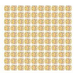 Dreadlocks-Perlen, 100 Stück Funkelnde Strasssteine ​​mit Hoher Zähigkeit, Dreadlock-Schmuck für die Hochzeit (Gold) von Huairdum