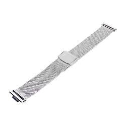 Huairdum Edelstahl-Uhrenarmband, Glänzende Oberfläche, Atmungsaktiv, Bequem, Hochwertig, mit Metallschnalle für Unternehmen (Silver) von Huairdum