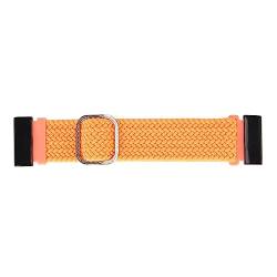 Huairdum Geflochtenes Uhrenarmband, Geflochtenes Uhrenarmband, Hydrophobe Beschichtung, Nylon, Dehnbar, 22 Mm, für den Alltag für Damen (ORANGE) von Huairdum