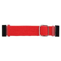 Huairdum Geflochtenes Uhrenarmband, Geflochtenes Uhrenarmband, Hydrophobe Beschichtung, Nylon, Dehnbar, 22 Mm, für den Alltag für Damen (Rot) von Huairdum