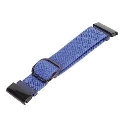 Huairdum Geflochtenes Uhrenarmband, Geflochtenes Uhrenarmband, Hydrophobe Beschichtung, Nylon, Dehnbar, 22 Mm, für den Alltag für Damen (Tiefes Blau) von Huairdum