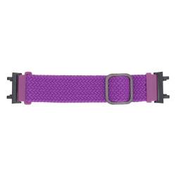 Huairdum Uhrenarmbänder, Hautfreundliches, Atmungsaktives Ersatz-Uhrenarmband, Nylongewebe, Verstellbar, Leicht, Flexibel, für den Täglichen Sport (PURPLE) von Huairdum