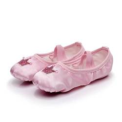 Ballettschuhe Mädchen Ballettschläppchen Tanzschuhe Damen Ballett Flats Weiche Sohle Tanzschuhe fürs Ballett von Hualualua