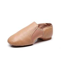 Hualualua Damen Jazz-Schuhe Mädchen Jazz & Modern Schlupf Auf PU-Leder Weiche Sohle Moderne Jazz Tanzen Schuhe von Hualualua