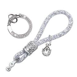 Huamengyuan Universal Schlüsselanhänger,Kristall Strass Auto Schlüsselanhänger Schmuck Tasche Anhänger Auto Schlüsselanhänger Lanyard mit Schlüsselring Schlüsselanhänger Halter von Huamengyuan