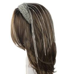 Fransen Haarband Kopfbedeckung Modisches Quasten Stirnband Für Verschiedene Anlässe Kristall Kopfbedeckung Kopfbedeckung Für Modische Frauen von Huaqgu
