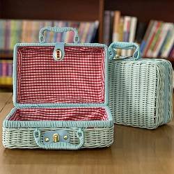 Geschenkbox Mit Großer Kapazität Reise Toilettenartikel Organizer Kosmetiktaschen Tragbar Gewebt Ratton Make Up Taschen Für Frauen Geschenkbox von Huaqgu