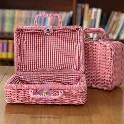 Geschenkbox Mit Großer Kapazität Reise Toilettenartikel Organizer Kosmetiktaschen Tragbar Gewebt Ratton Make Up Taschen Für Frauen Geschenkbox von Huaqgu
