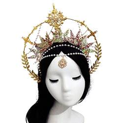 Gothic Stirnband Mit Perlenkette Luxus Accessoires Geprägte Kopfbedeckung Materialpaket Stirnband Mit Perlen von Huaqgu