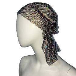 Mode Shinning Kopfschmuck Kopftuch Für Frauen Atmungsaktive Fishnet Mesh Stirnband Nachtclub Haar Zubehör Kopftuch Frauen Kopftuch Bunte von Huaqgu