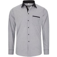 Huber Hemden Langarmhemd HU-0079 Kentkragen, Kontraststoff, Regular Fit - gerader Schnitt, Made in EU von Huber Hemden
