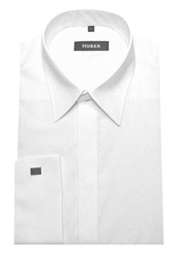 Huber Umschlag Manschettenhemd weiß XL von Huber Hemden
