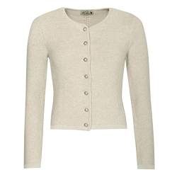 Huber Damen Trachten-Mode Trachtenstrickjacke Issy in Beige traditionell, Größe:32, Farbe:Beige von Huber Mode & Tracht