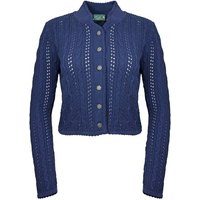 Huber Mode & Tracht Trachtenstrickjacke 'Auri' mit Stehkragen, Marine Blau von Huber Mode & Tracht