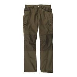 Hubertus Canvas Outdoorhose olivbraun Übergröße, Größe:64 von Hubertus