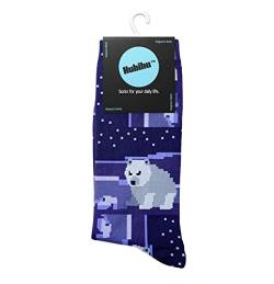 Socke Socken für Herren Motiv Polarbär Größe 43-46 von Hubihu