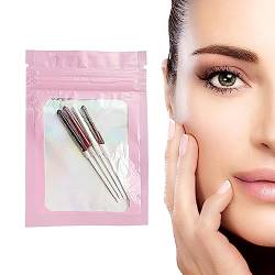 4-in-1 Augenbrauen Konturstift,4 in 1 make up pen Matter Lippenstift, 4 Farben, schweißfest, einfach zu färben, rotierender Lippenstift, langlebige Formel für alltägliches Make-up von Hudhowks