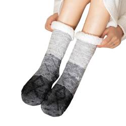 Bodensocken Damen, rutschfeste Socken Damen - Winterliche, kuschelig warme Grippersocken für Damen | Bequeme lange Schlafsocken, Must-Haves für Männer, Kinder und Mütter nach der Geburt Hudhowks von Hudhowks