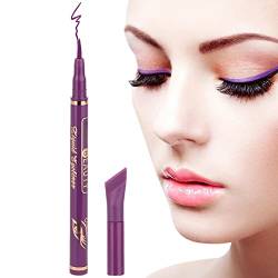 Eyeliner Flüssigliner eyeliner bunt Wasserfester, langlebiger Liner Make up Stift für die Augen Wischfester Eyeliner für einen glatten Augenaufschlag im Urlaub,auf der Party,im Alltag,beim Ausgehen von Hudhowks