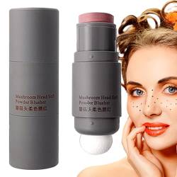 Kissenrouge | Mushroom Natural Bright Face Shimmer Rouge - Langanhaltendes Make-up-Puder, hochpigmentiertes Rouge-Make-up für die Wangen von Frauen und Mädchen Hudhowks von Hudhowks