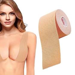 Körperband für die Bruststraffung Boob Tape,Bruststraffungsband, Klebeband für Brustprothesen Schweißfester Brustband-BH, unsichtbares Band zum Anheben der Brust, Körperband für trägerloses Kleid von Hudhowks