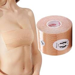Körperband für die Bruststraffung Boob Tape,Bruststraffungsband, Klebeband für Brustprothesen Schweißfester Brustband-BH, unsichtbares Band zum Anheben der Brust, Körperband für trägerloses Kleid von Hudhowks