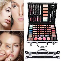 Komplettes Make-up-Set,Make-up-Set für Frauen | Tragbare Kosmetiktasche in 81 Farben mit Paletten für Gesichts-Make-up, mit Applikatorspitzer, Geschenkbox für Anfänger Hudhowks von Hudhowks