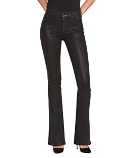 HUDSON Jeans Women's Barbara High Rise, Bootcut Jean, Noir Coated, 31 von Hudson