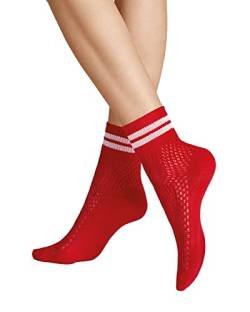 Hudson Damen Socken Novel Fashion Pilly-red 0842 39/42 von Hudson