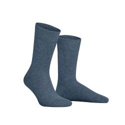 Hudson Herren Relax Cotton Druckfreier Bund Socken, Marine-Mel. 0387, 43/44 von Hudson