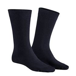 Hudson Herren Socken Dry Cotton klimaregulierend Marine 0335 39/42 von Hudson