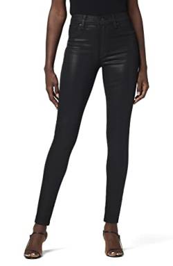 Hudson Jeans Women's Barbara High Rise, Super Skinny Ankle Jean, Noir Coated, 31 von Hudson