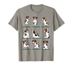 Jack Russell Terrier Yoga T-Shirt von Huebucket