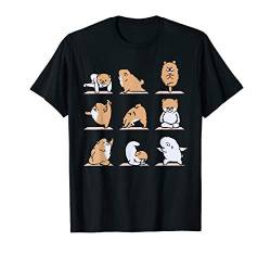 Pomeranian yoga T-Shirt von Huebucket