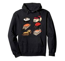 Sushi Otter Pullover Hoodie von Huebucket